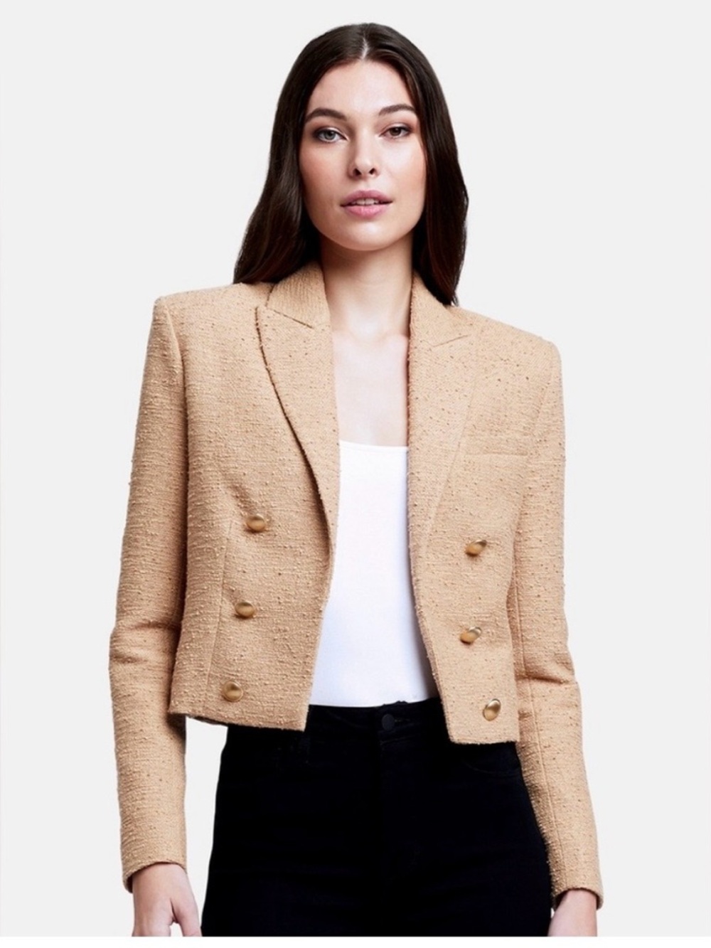 L’Agence Inez Cropped Blazer Size 4
